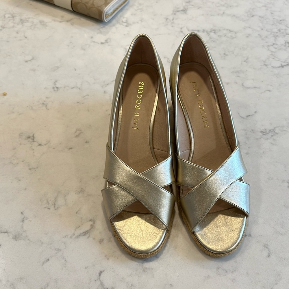 Jack Rogers wedges. Worn two times. Wrong size for me.